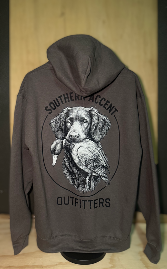 Duck Dog Hoodie| Charcoal